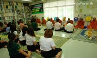 Ceremory to 9 monks in time of Thai New Year day.
